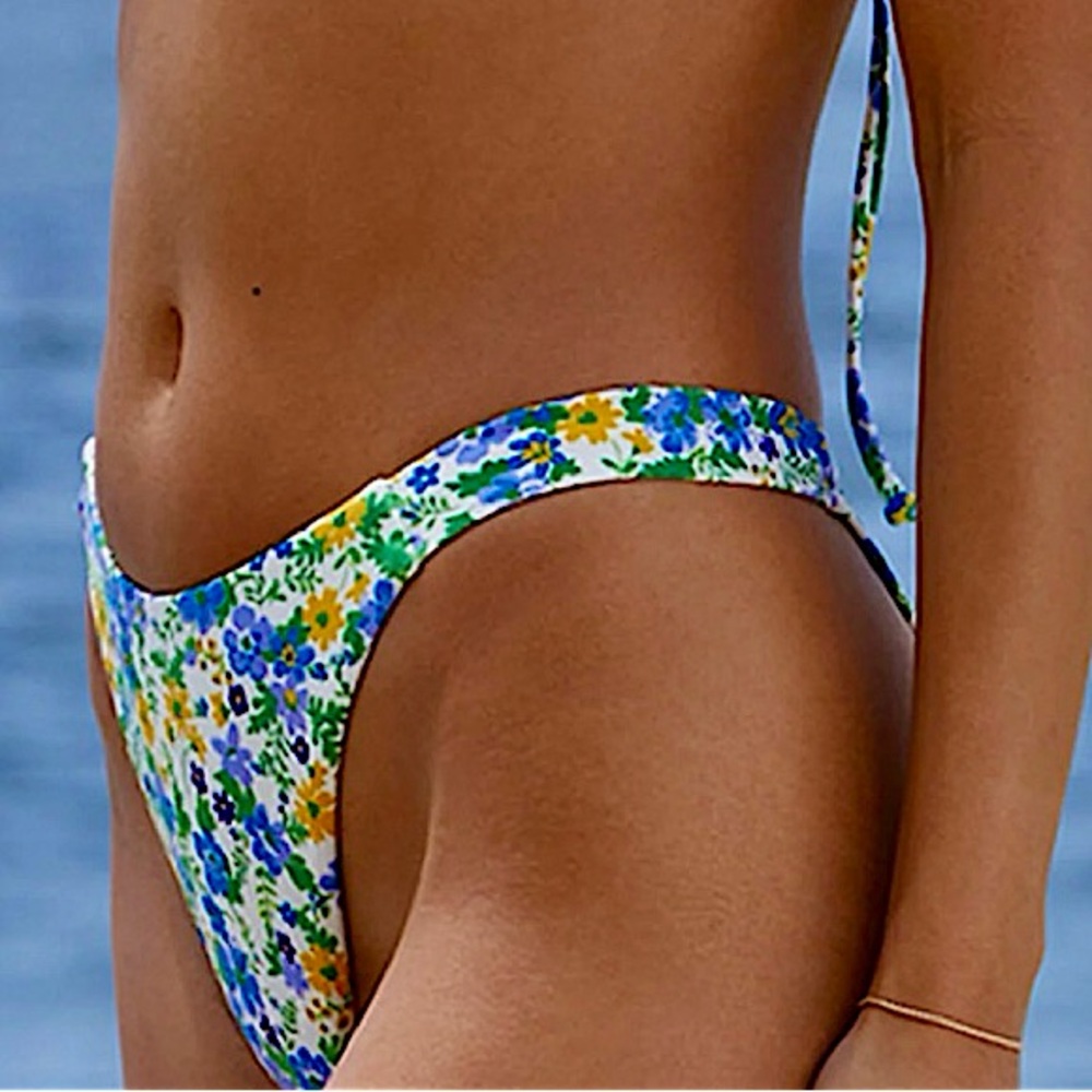 PacSun Floral Piper High Cut Bikini Bottom - Picture 6 of 12